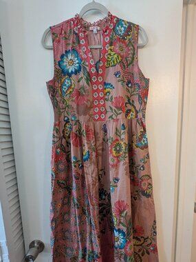 Johnny Was Lakshmi ruffle tank dress